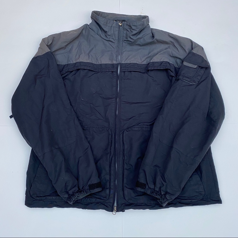 Mens burton snow jacket black grey size XLarge